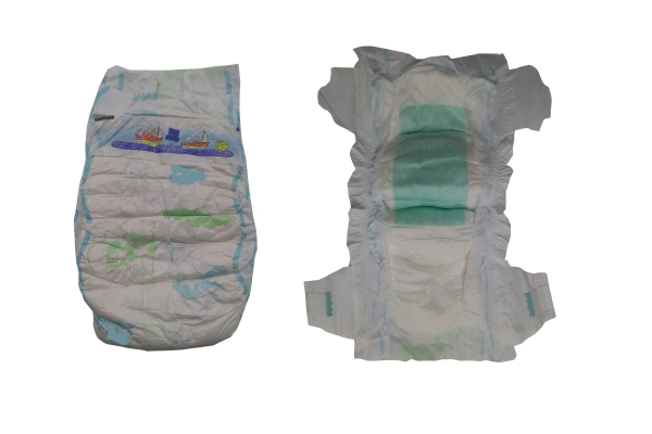 Wlosesale Free Baby Diapers Samples in Bales with Clothlike Film Backsheet Xiamen Port 