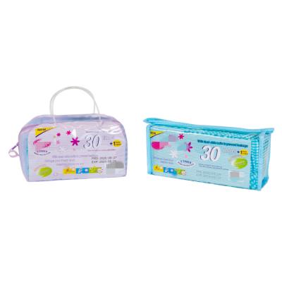Disposable cotton sanitary towel pads