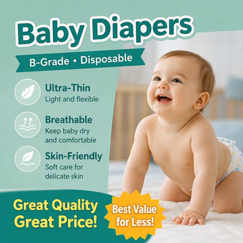 Baby Diaper Stocklots Supplier