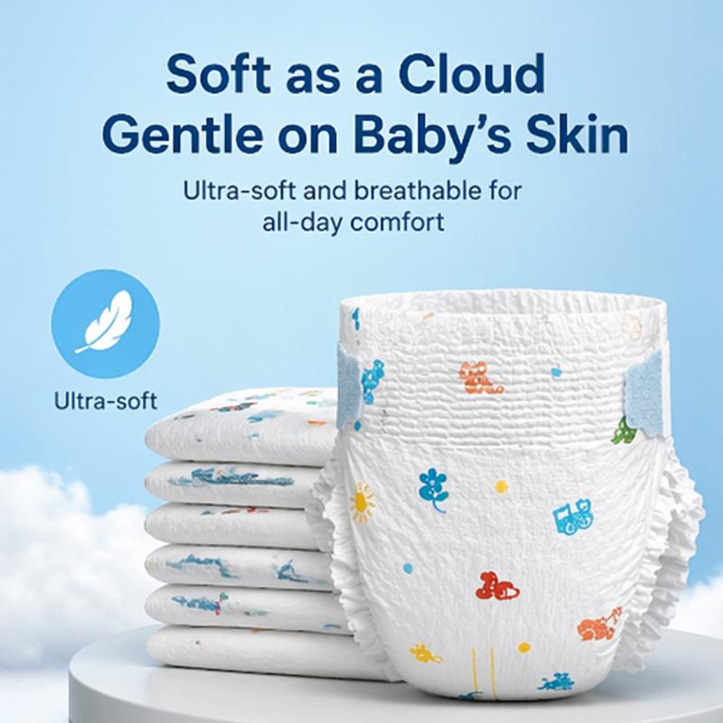 Refastenable Sticky Tape Baby Diapers